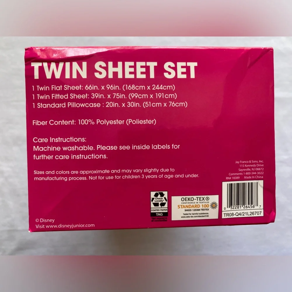 MINNIE‎ 3 Piece Twin Microfiber Sheet Set